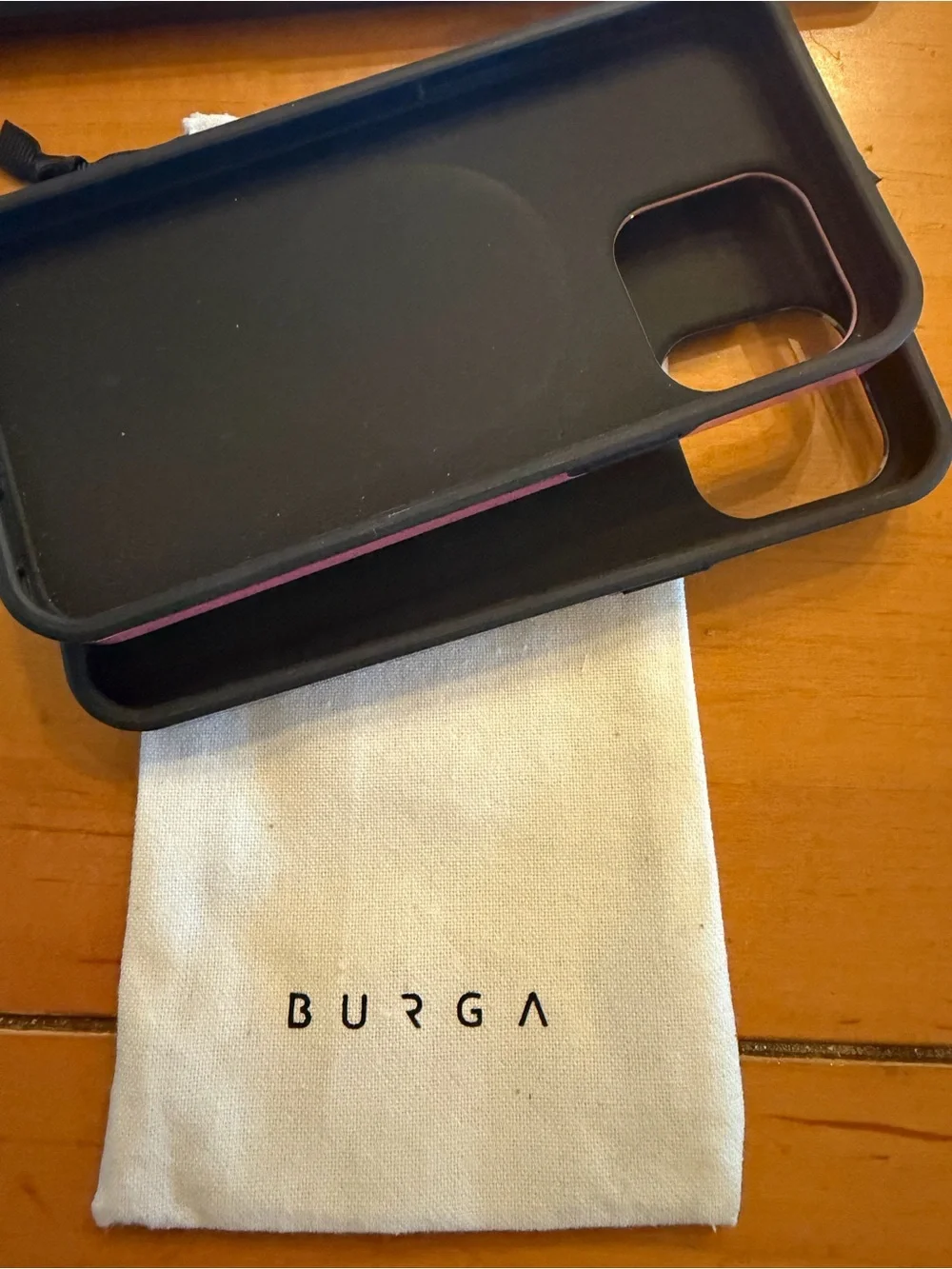BURGA Navy Polka Dot & Coral Stripe Phone Case Duo iphone 17 pro max